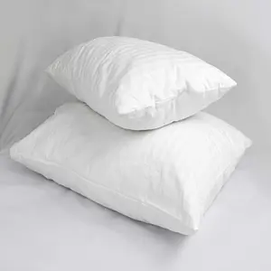 Cyprus Luxury Satin Stripe Pillowcase Set of 2 300 TC PolyCotton Hotel Grade Softness and Comfort