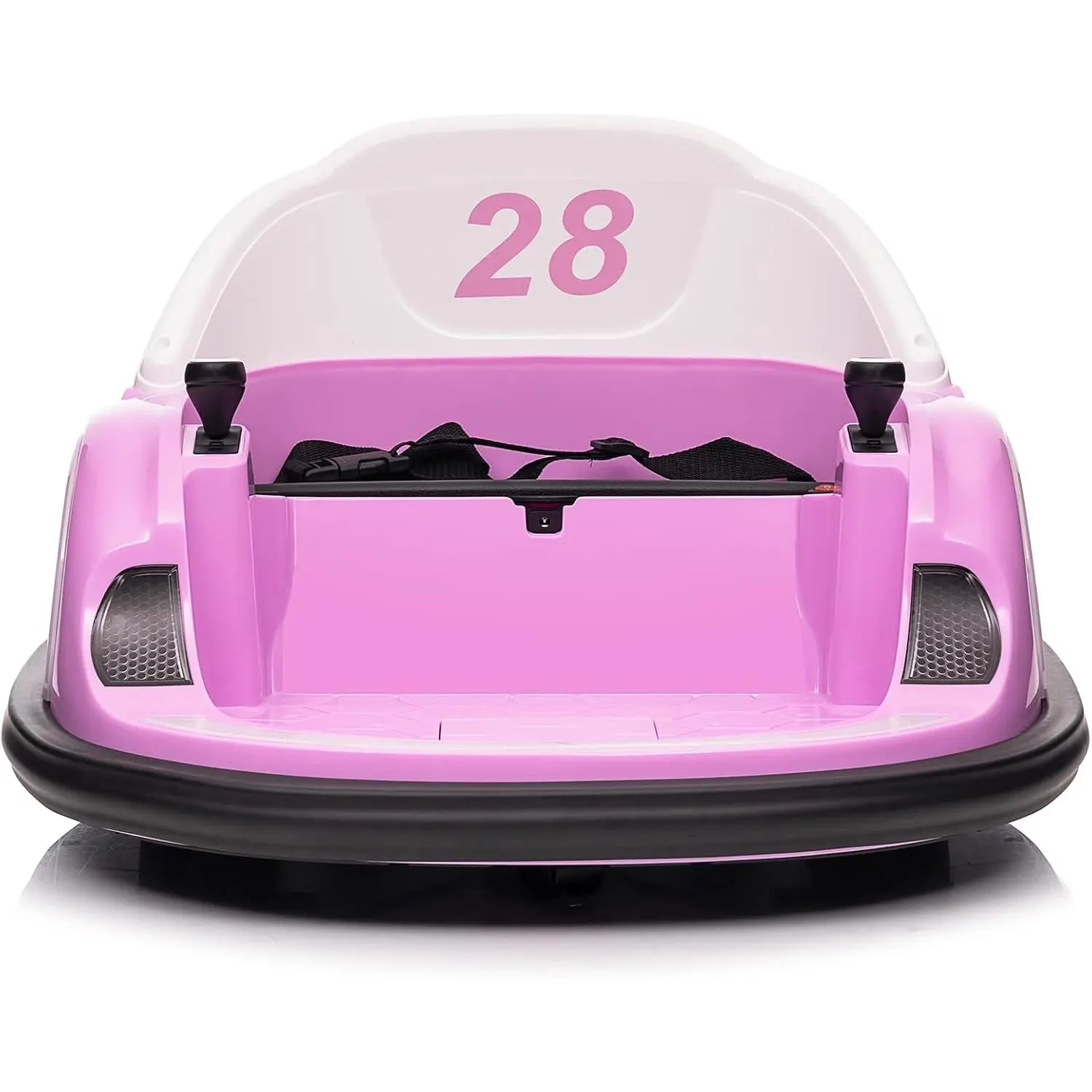 12V Kids Electric Bumper Car with Remote Control, 360-Degree Spin Wheels, Dual Joysticks, LED Lights, Music, Battery Display, Dual 30W Motors, Durable Construction