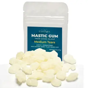 [MEMORIAL DAY SALE] Eastanbul Mastic Gum Chewing Gum,Medium Sized Natural Tears of Chios 0.53oz