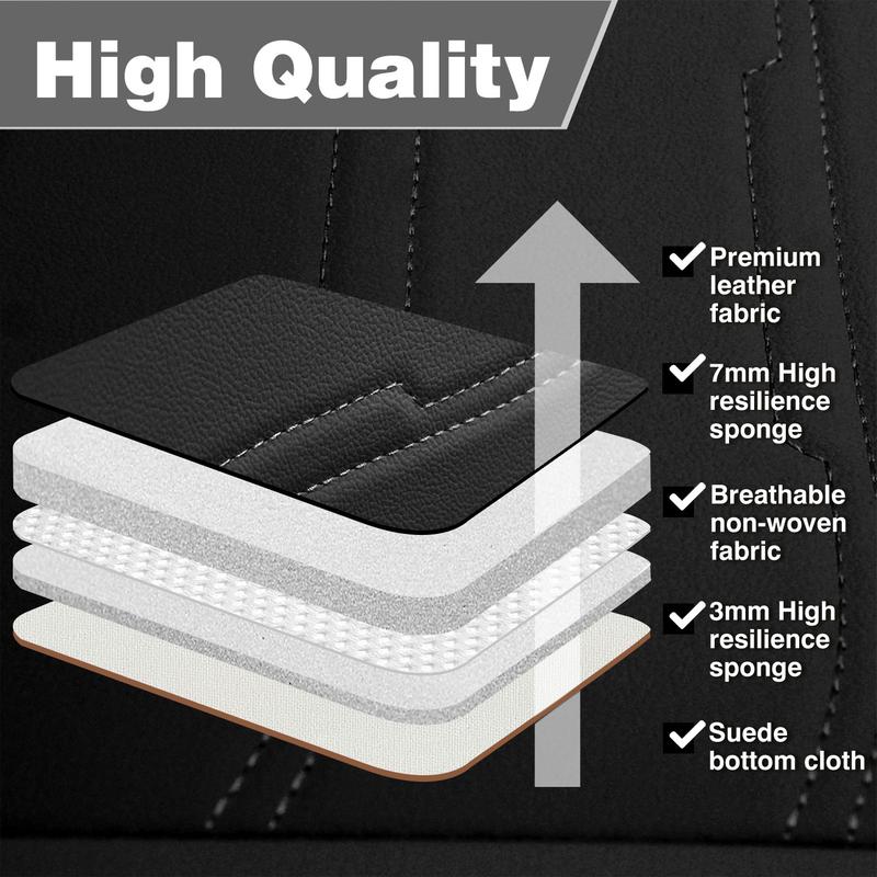 For Honda Accord/Civic/CR-V Car Seat Covers, Full Set Universal Seat Covers for Cars, Waterproof PU Leather Auto Car Interiors Seat Protectors