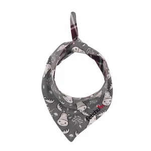 Reversible Moose/Plaid Bandana