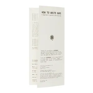 How to Write Raps: A Short Guide to Writing Raps (Booklet)