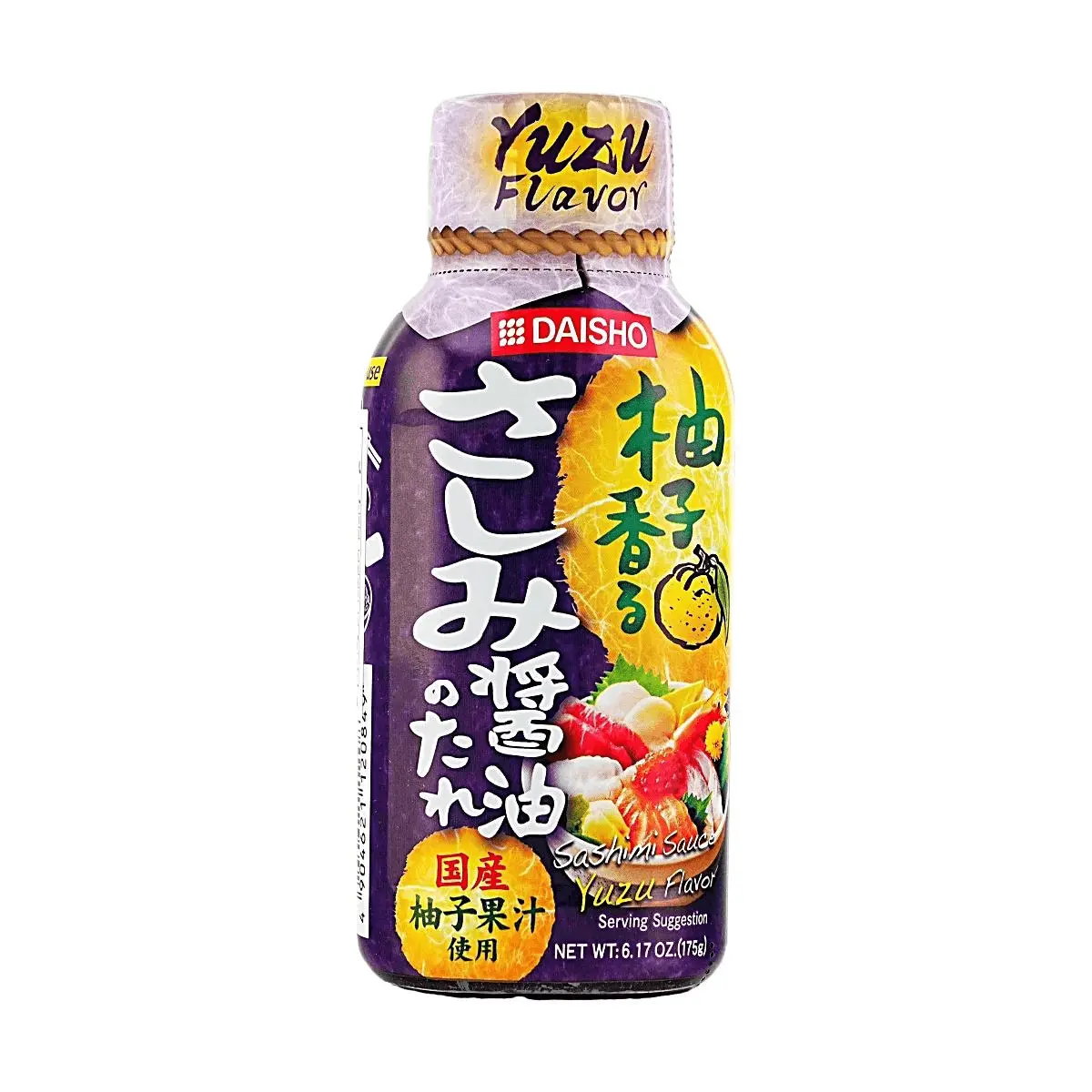 DAISHO Yuzu Ponzu Sauce - Japanese Citrus Soy Sauce for Sashimi, Sushi, Salads & Grilling - 175g