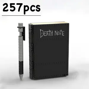 Death Note Notebook Building Block Toy Set with Quill Pen, 257 Pieces, Creative Playset for Fans, Perfect Gift for Enthusiasts