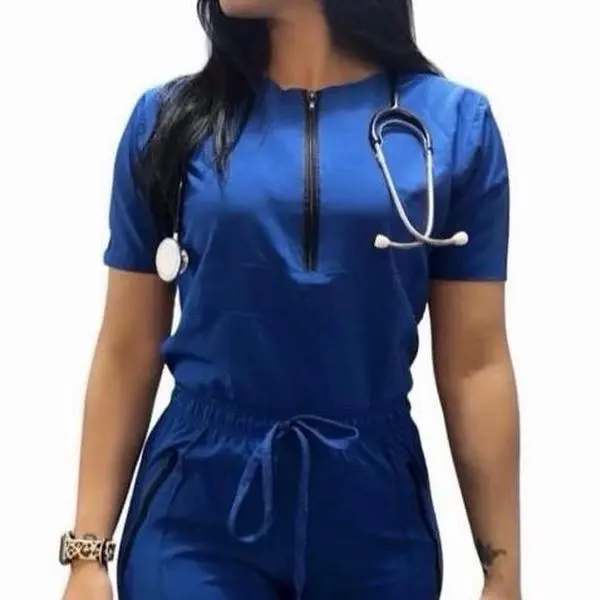 (Solo el Top) Royal ScrubWear-Nyah —Women’s Stylish Scrub Top | Lightweight Stretch Uniform Top for Medical Professionals| Top Only