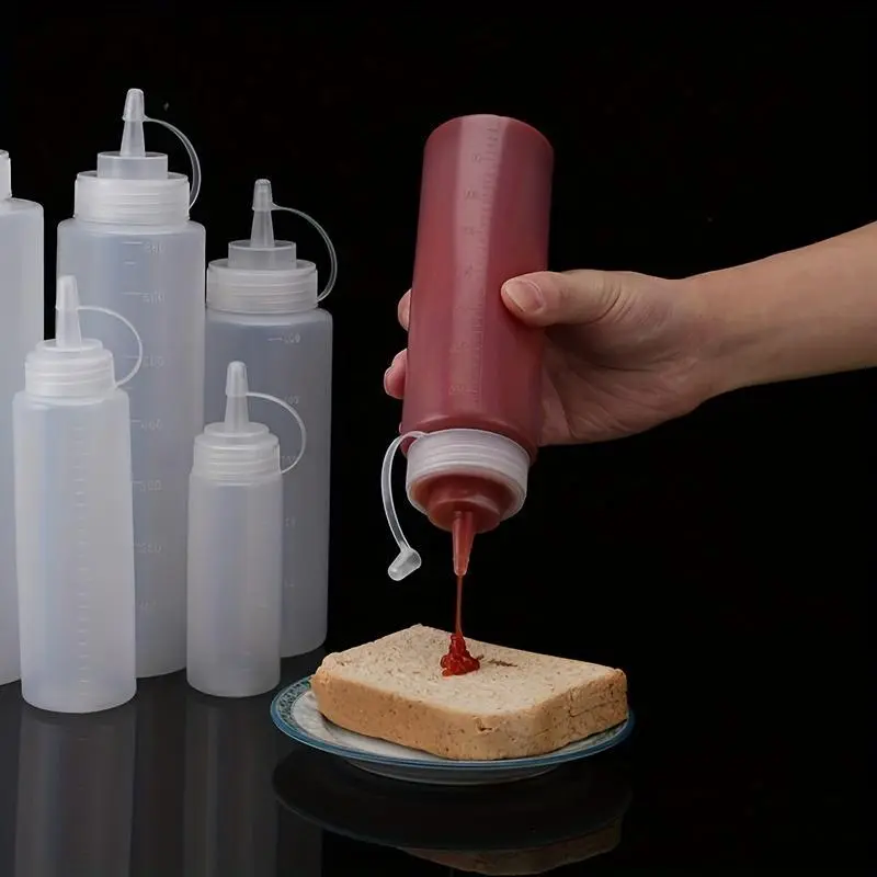 1Pc, squeeze bottle, sauce bottle, condiment squeeze bottle, squeeze condiment bottle, salad, barbecue, baking, camping, kitchen utensils, apartment essentials, college dorm essentials, back-to-school supplies