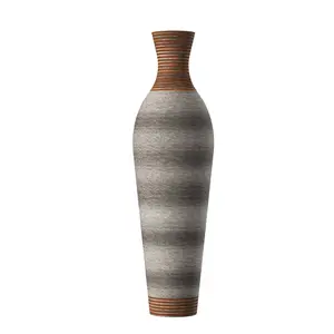 39" Brown Decorative Floor Vase