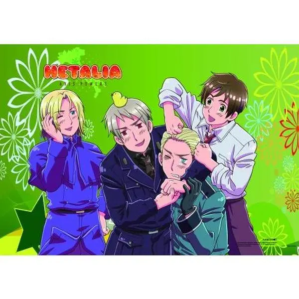 Hetalia -  France Germany Prussia Spain Wall Scroll