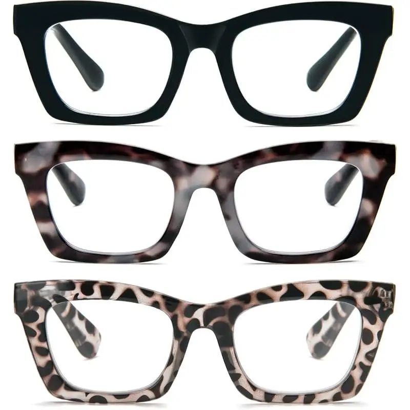Black/Blue Leopard/Clear Leopard
