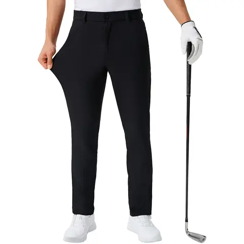 Men's Golf Pants 30"/32"/34" Inseam Lightweight Stretch Work Dress Pants Quick Dry Breathable Moisture Wicking Fabric for Spring Summer Fall