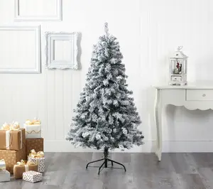 Nearly Natural 5-ft Flocked Rock Springs Christmas Tree
