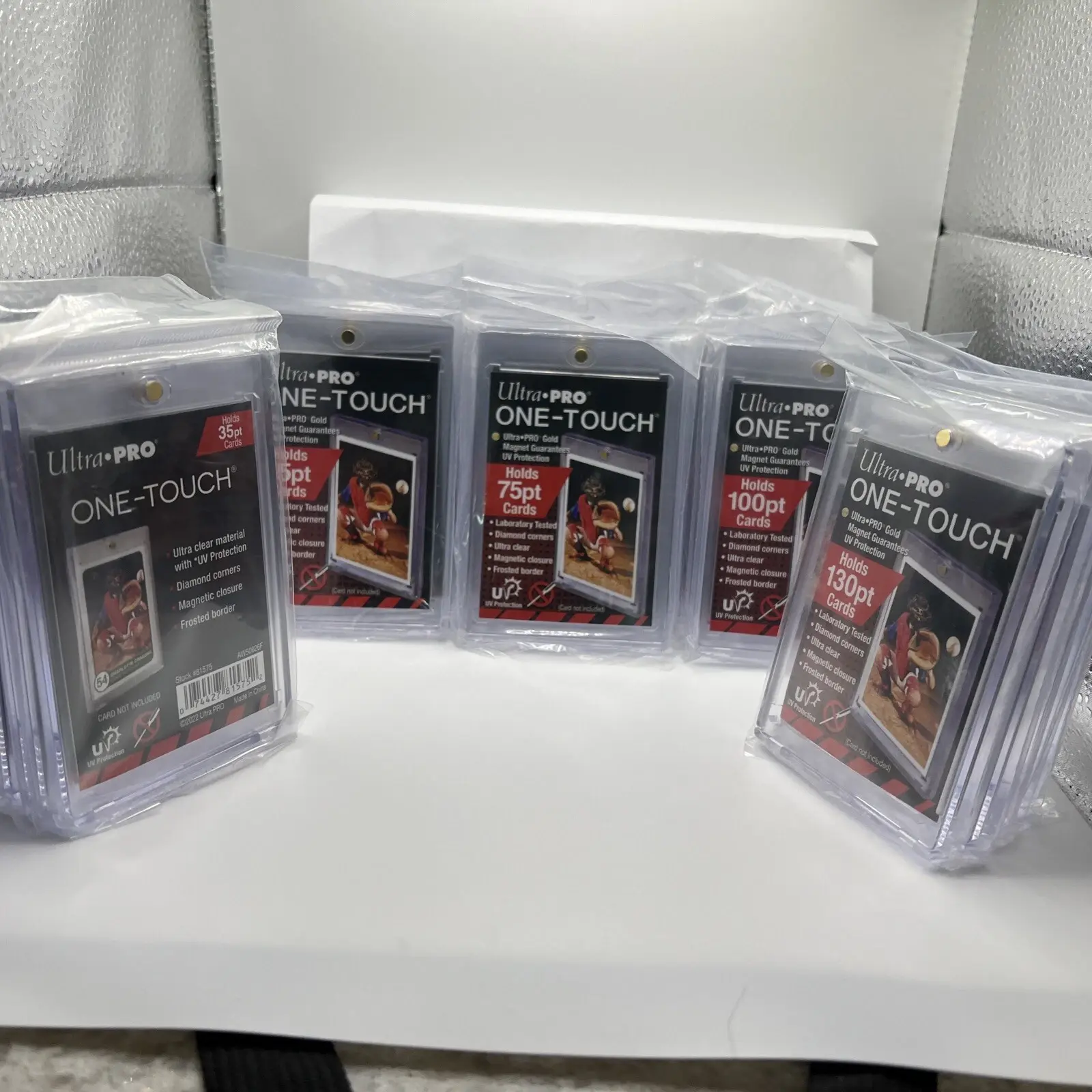 Ultra Pro One-Touch Magnetic Card Holder Combo Pack: 35pt,55pt,75pt,100pt,130pt Total of 25
