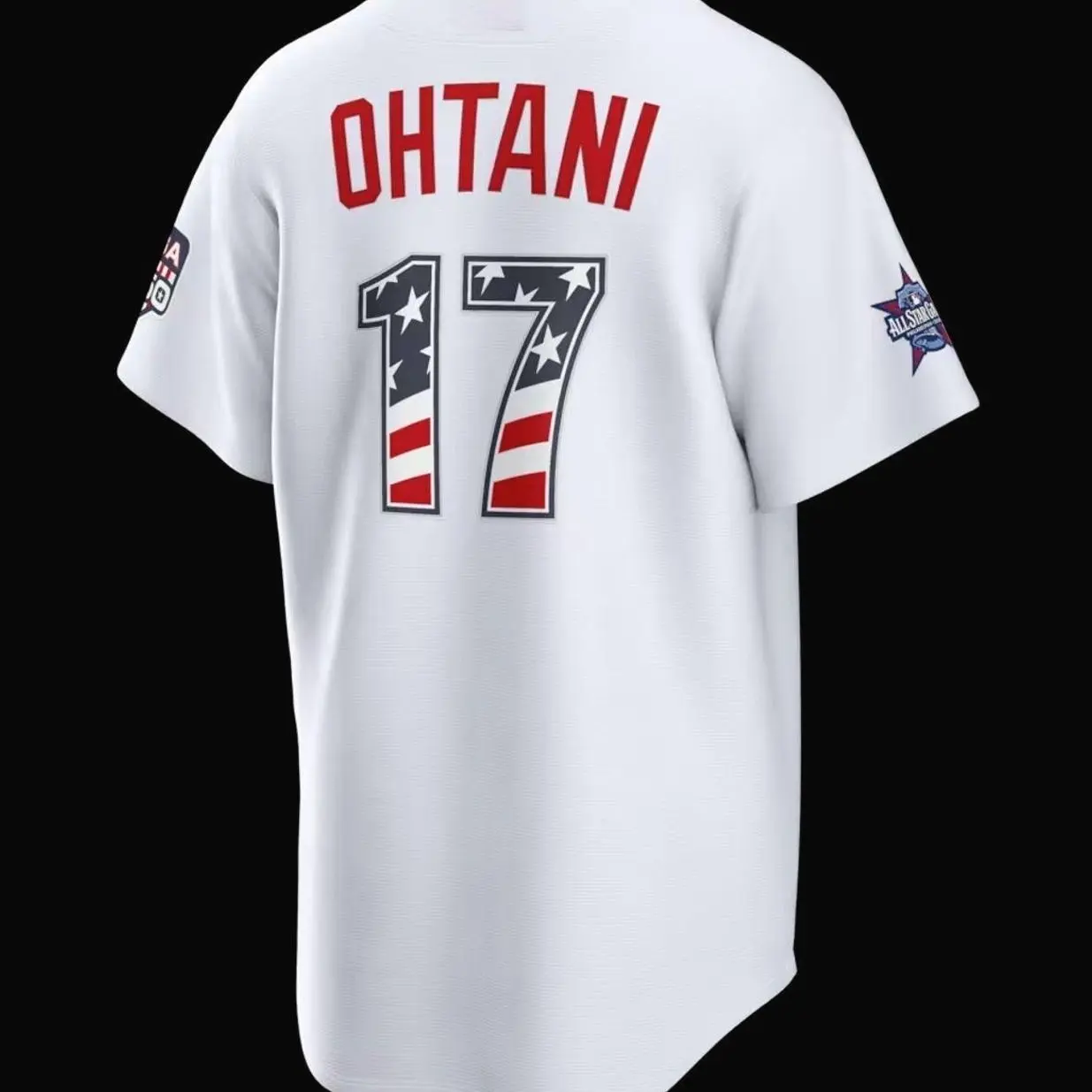 Unisex Baseball USA 250 Los Angeles Stadium Jersey Ohtani 17 2026 All-Star Edition Stars & Stripes Stadium Jersey
