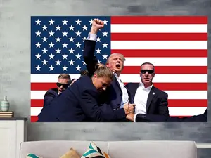 TRUMP Flag 3x5ft , Trump Assasination Attempt Flag, Trump Rally Flag, God Bless Trump, 2024 Trump Flag, MAGA Trump Flag, Trump Supporters Flags