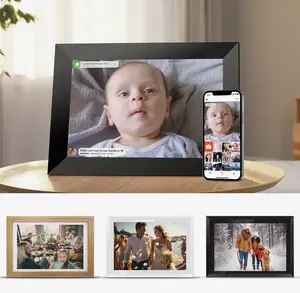 HD WiFi Digital Video and Picture Frame, with clock, date, & time, Slideshow Real-Time APP Upload Easy Setup, Upload 20,000 pictures, 16 GB, Wall Mountable, touch screen, Auto-Rotate, Easy to Share Photos or Videos, Smart electronic Digital Photo Frame, G