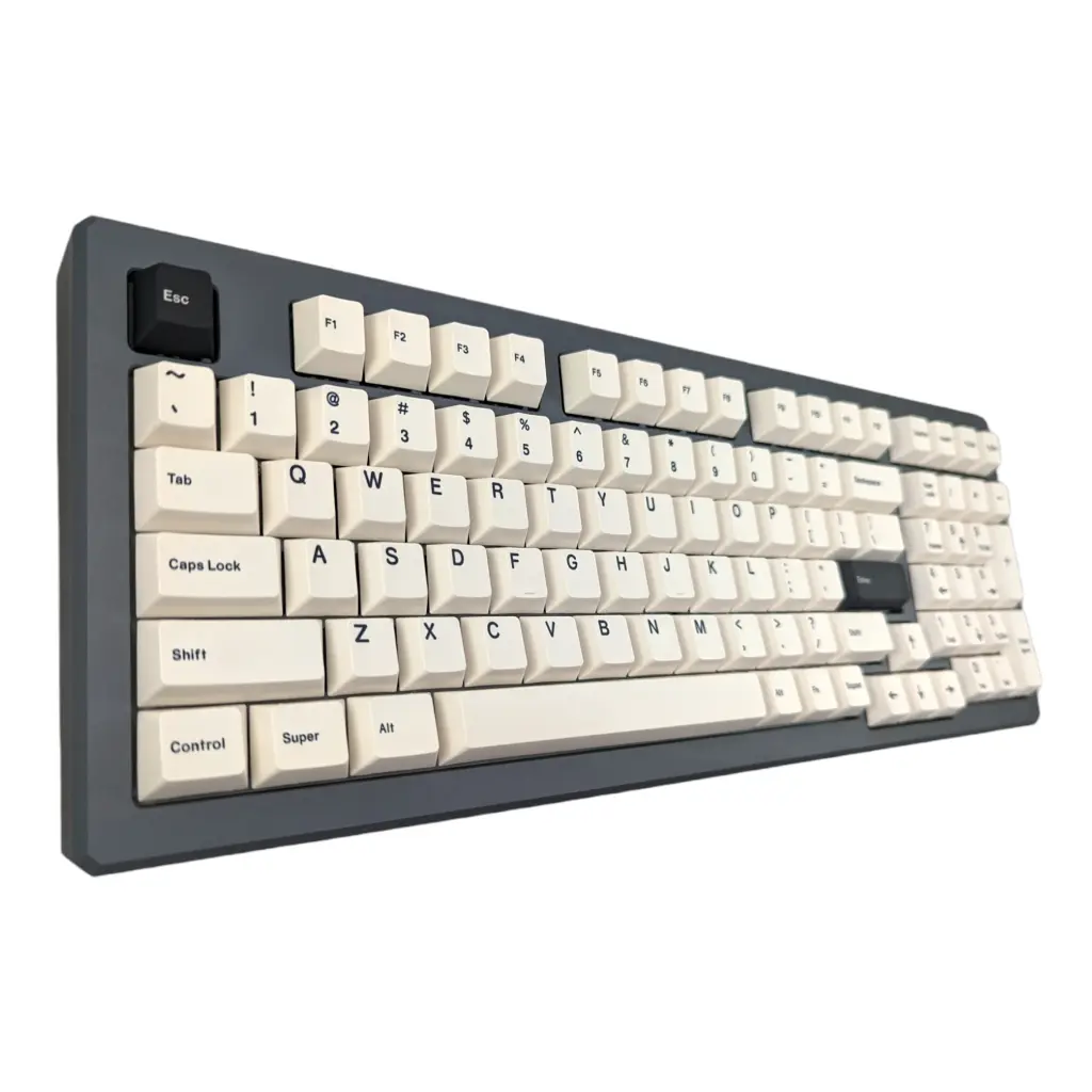Black on White (TK-BOW) PBT Cherry MX Keycap Set (131 pcs)