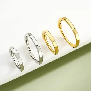 Oufer 20G Faced Hinged Segment Nostril Nose Piercing Ring 316L Stainless Steel Inner Diameter 6mm 8mm