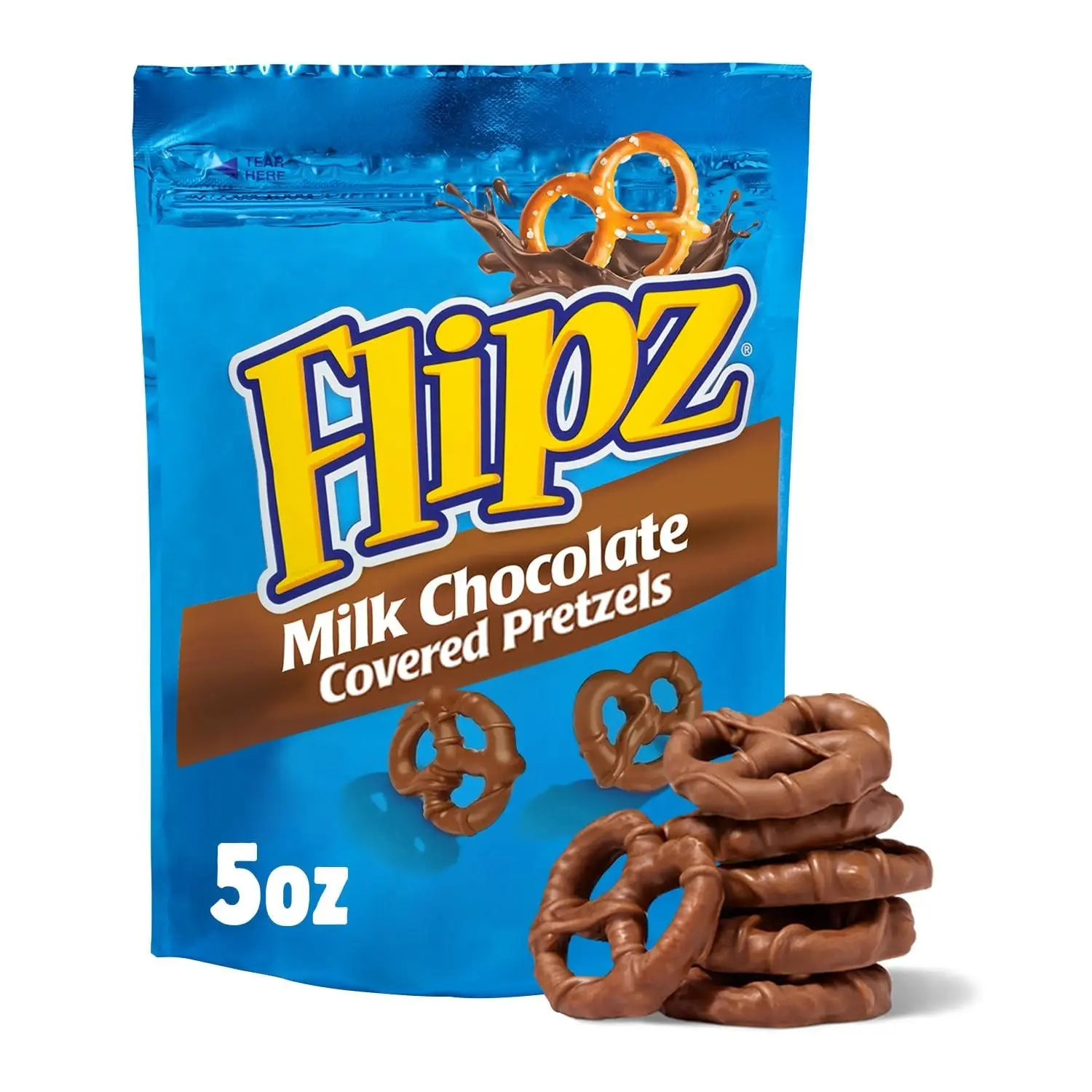 Flipz Milk Chocolate Covered Pretzel 5oz 6ct