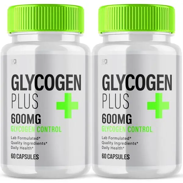 Glycogen Plus Glycogen Control Supplement for Daily Energy and Blood Sugar Support 60 Capsules 2 Pack