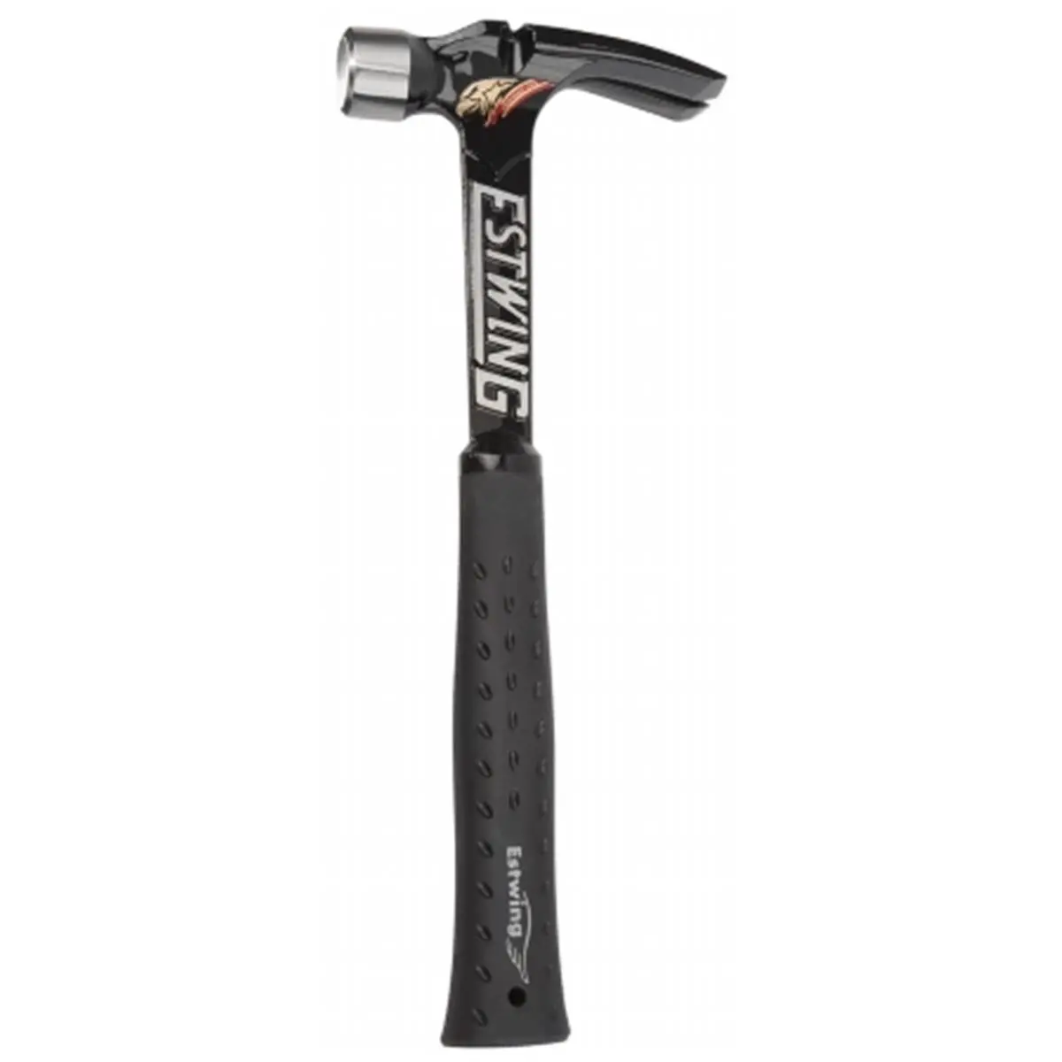 Estwing EB-19SM 19 Oz Ultra Series Black Milled Face Nail Hammer - Heavy-Duty 1-Piece Forged Hand Tool, Nylon Vinyl Handle, Engineered Lighter & Stronger, for Construction Professionals