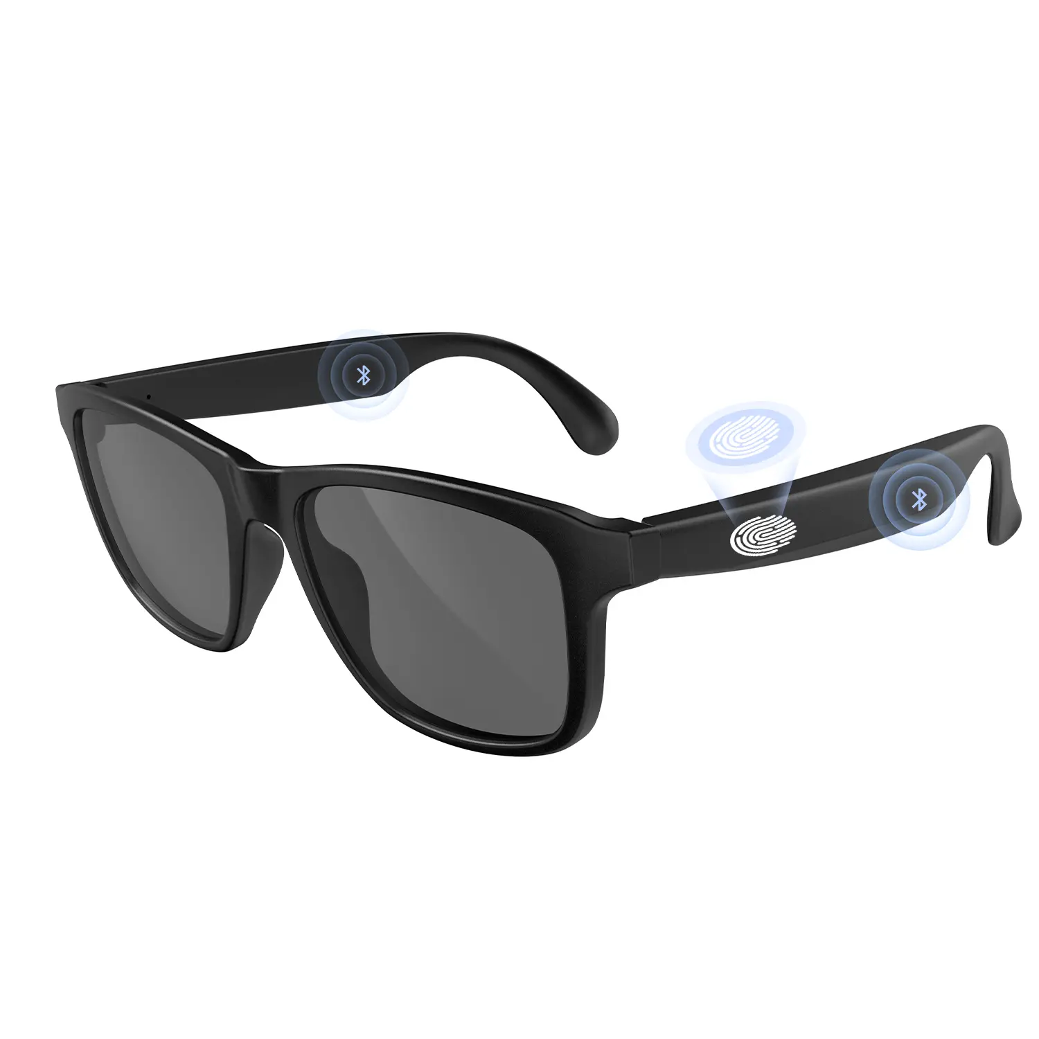 Smart Glasses Listenable Songs,Wireless Headphone Smart Glasses for Mobile Phone,Back to School Cool Gifts,Glasses For Men and Woman,100H Standby Time Long Battery, Athletic/Outdoor UV Protection and Voice Control