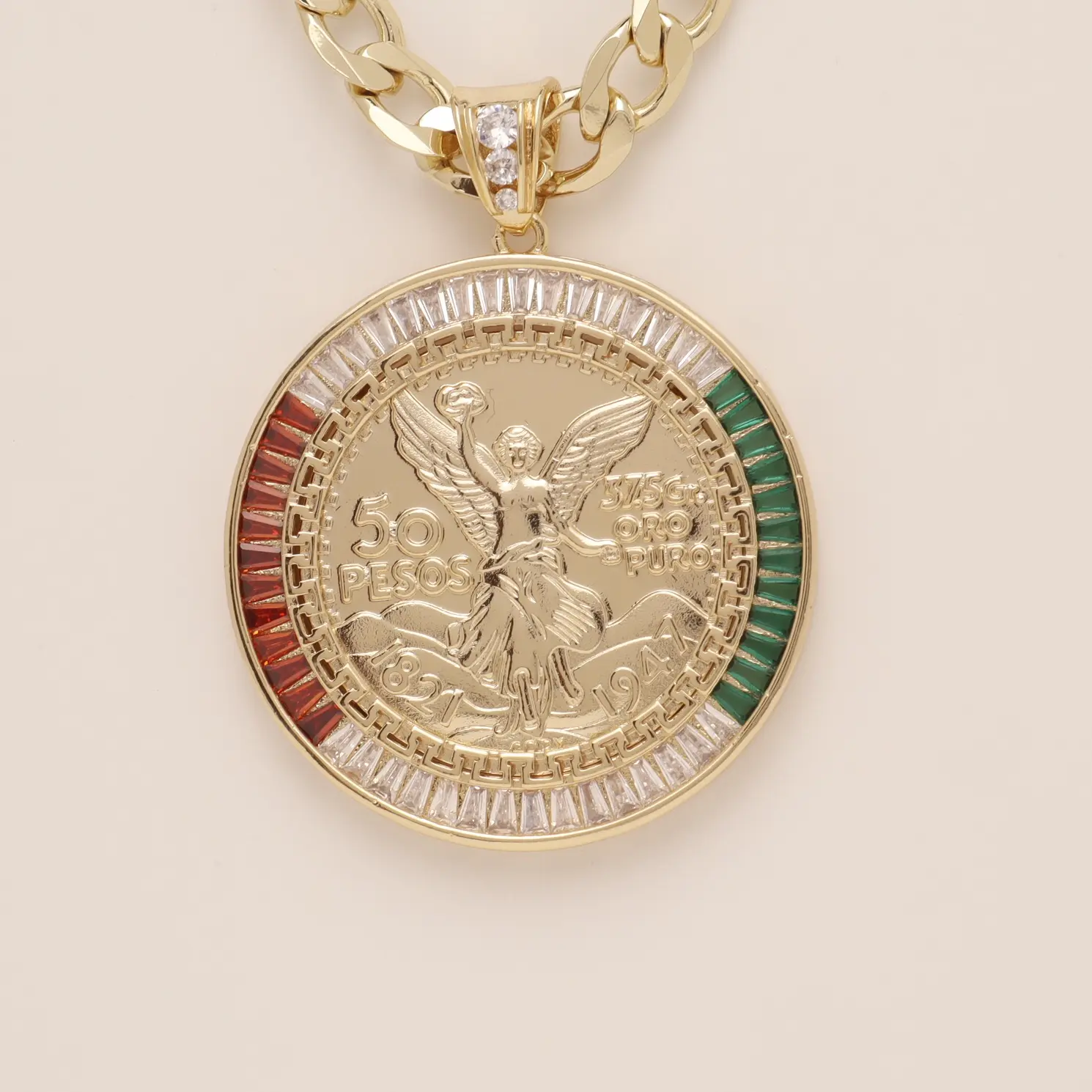 Elije tu candena y dije | 14K Gold Plated Chain  Necklace with Pendant | Choose Your Charm