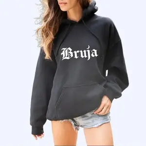 Gildan Bruja Hoodie Latina Halloween Goth Witch Sweatshirt Samhain Witchy Chicana Hoodies Witchcraft Sweatshirts Witches Sweaters Gothic Unisex Heavy Blend Fleece Kangaroo Pocket Classic Fit