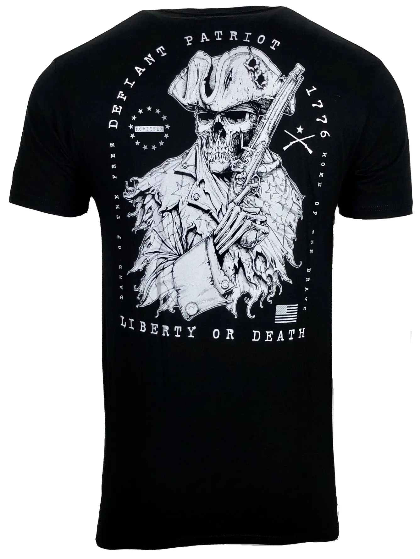 Howitzer Style Men's T-Shirt DEFIANT PATRIOT Military Grunt MFG, Casual, Short Sleeve, Tshirt, Shortsleeve