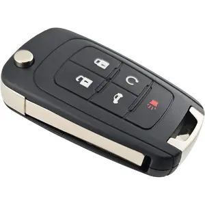 Keyless Entry Replacement Key Fob Cover Case fit for Chevy Cruze Equinox Impala Malibu Camaro for Buick Regal Verano Encore for GMC Terrain Key Fob Shell