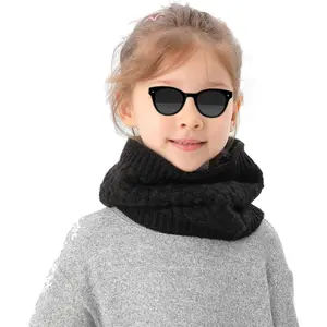 X-SCF06  Kids Winter Scarf,Polar Fleece Neck Warmer for Boys & Girls,Soft Thermal Infinity Scarf for Cold Weather Outdoor