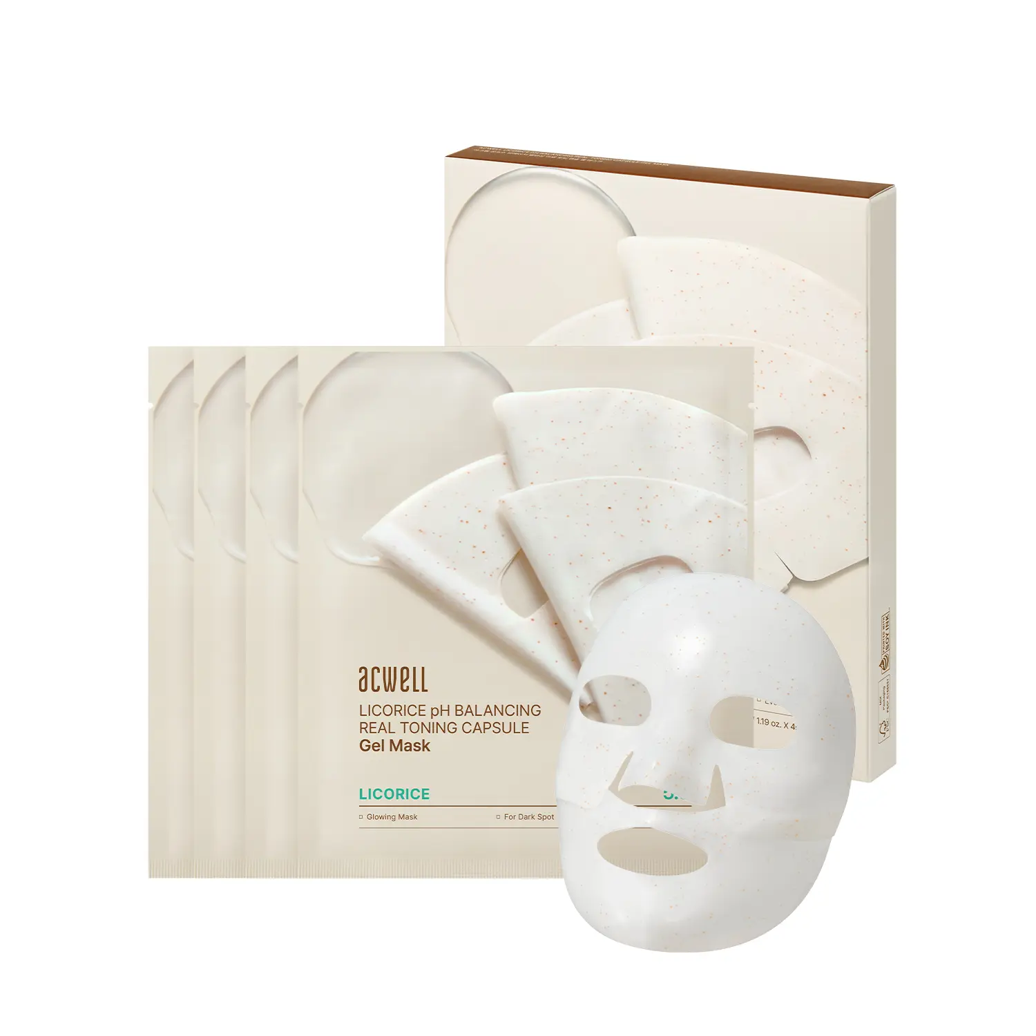 ACWELL Licorice pH Balancing Real Toning Capsule Gel Mask