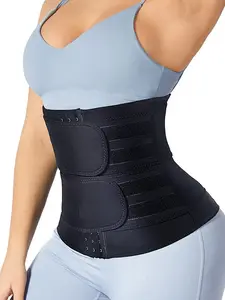 Women's Waist Cincher Belt, Three-Row Buckle Design, Sweat Enhancing Workout Belt, Slimming Body Shaper, Sports Waist Trainer, Workout Waistband, Waist Trimmer Cincher, Sporty Waist Slimmer, Exercise Waistband