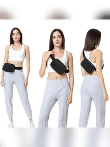 Outdoor Sports Crossbody Bag, Nylon Running Fitness Bag, Lulu Style Waist Pack, Sporty Acetate Print, All Seasons