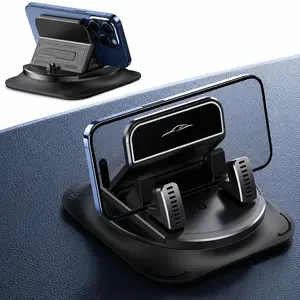 Compatible 360° Rotatable Car Phone Holder, Vehicle Dashboard & Navigation Use, Stable Phone Support, Flexible Angle Adjustment Anti-Slip Driving Accessory