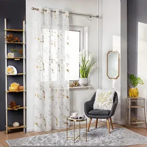 Marble Print Curtain, 1 Count Exquisite Elegant Decorative Window Curtain, Window Drapes for Home Living Room Bedroom Decor