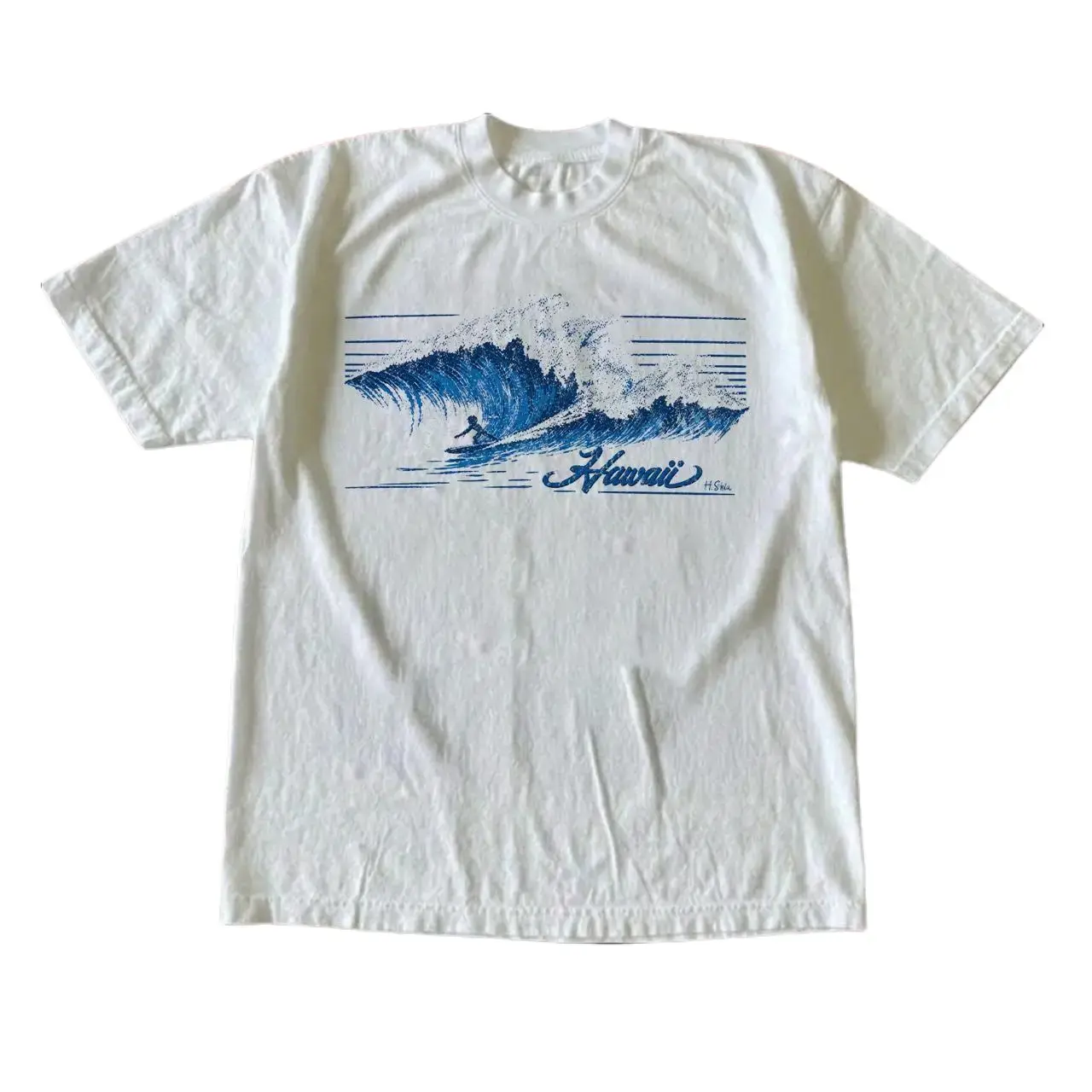 The Hawaii Ocean Wave Beach Surf Shirt, Gift For Woman, Gift For Men, Womenswear Top Underwear Streetwear, Trending Shirt