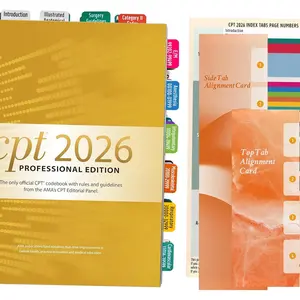 CPT 2026 Code Book Index Tabs - for AMA Version CPT 2026 Professional Edition, Easy-to-Apply, Long-Lasting, and Organized for Optimal Use (Book Not Included)