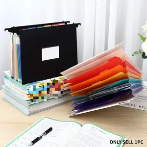 High Capacity A4 Paper Organizer PP Waterproof Hanging Folder for Office Meeting Contract Document Storage