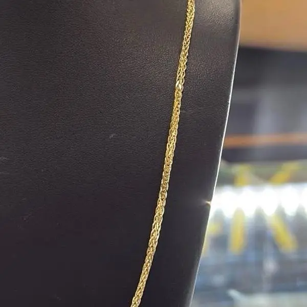 14k gold necklace - knitted style- 2.3mm width 20” - Perfect for Everyday Wear