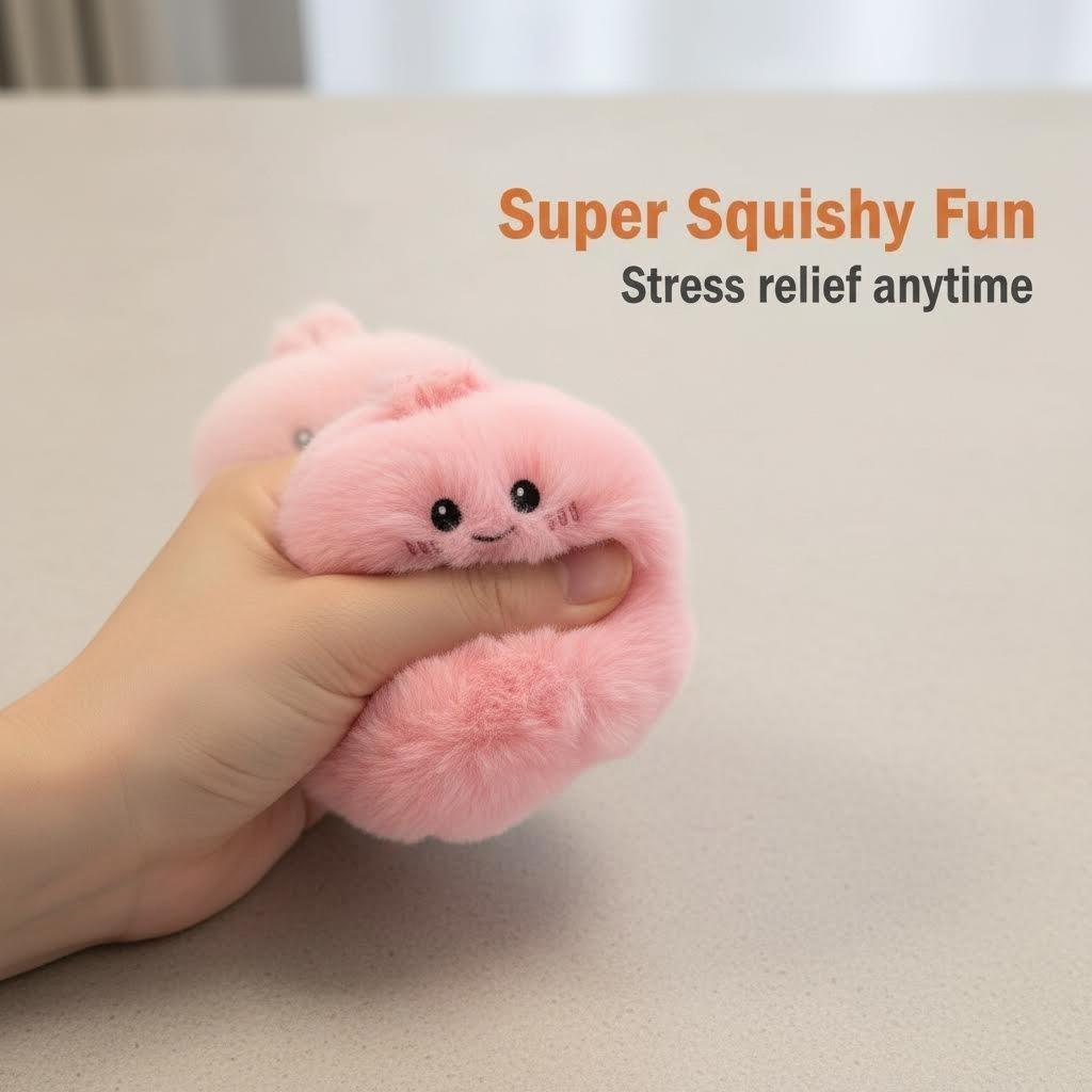 Mystery Squishy Steamed Bun Fidget Toy Cute Plush Blind Box