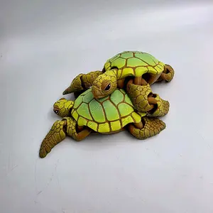 3D Printed Turtle Decoration - Collectible Fidget - Statue, Desk Decor
