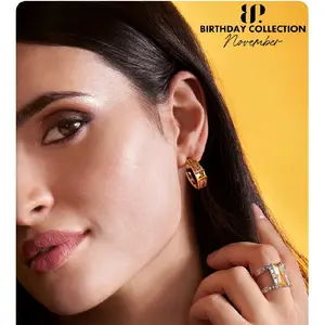 Bomb Party Birthday 2025 Collection Earrings November Citrine - Elegant Design for Special Occasions