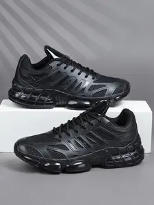 Men's Casual Patchwork Sneakers, Breathable Textile Upper & PVC Sole, All-Season Comfort Shoes, Trendy Design, Breathable Mesh Sneakers, Casual Athletic Sneakers