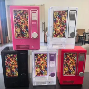 Mini Chocolate Bean Candy Machine, Cute Toy Storage Jar, Fun Snack Dispenser for Kids, Perfect Gift Idea