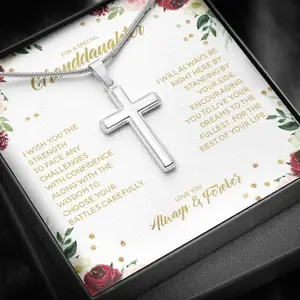 Granddaughter Necklace, To My Granddaughter Necklace, Live Your Dreams, Gift For Granddaughter From Grandma, Birthday, Communion.b99.