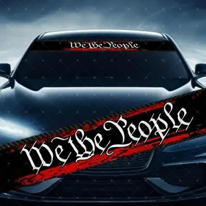 National Memorial Car Windshield Sticker, Decorative Vinyl Decal, Scratch Cover Waterproof UV Protection, Suitable for All Cars, Universal Car Sticker