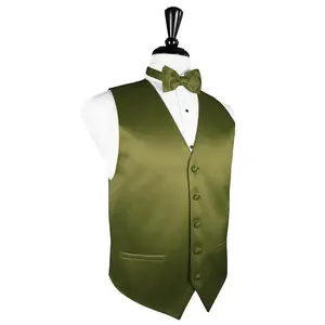Moss Luxury Satin Tuxedo Vest