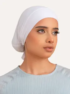 Bamboo Clip-On Hijab Undercap White