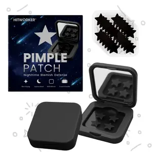 60pcs Star Acne Patches, Acne Pimple Patch, Hydrocolloid Acne Patch, Blemish Patches, Convenient Use, Suitable for All Skin Types, Compact and Portable, Single Item Pack, Skin Repair