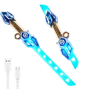 A children's lightsaber toy-2-in-1 retractable 7-color luminous sword with sound effect, Cosplay gift for boys and girls over 3 years old, ideal gift.